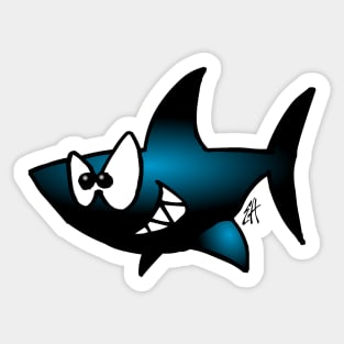 Smiling shark Sticker